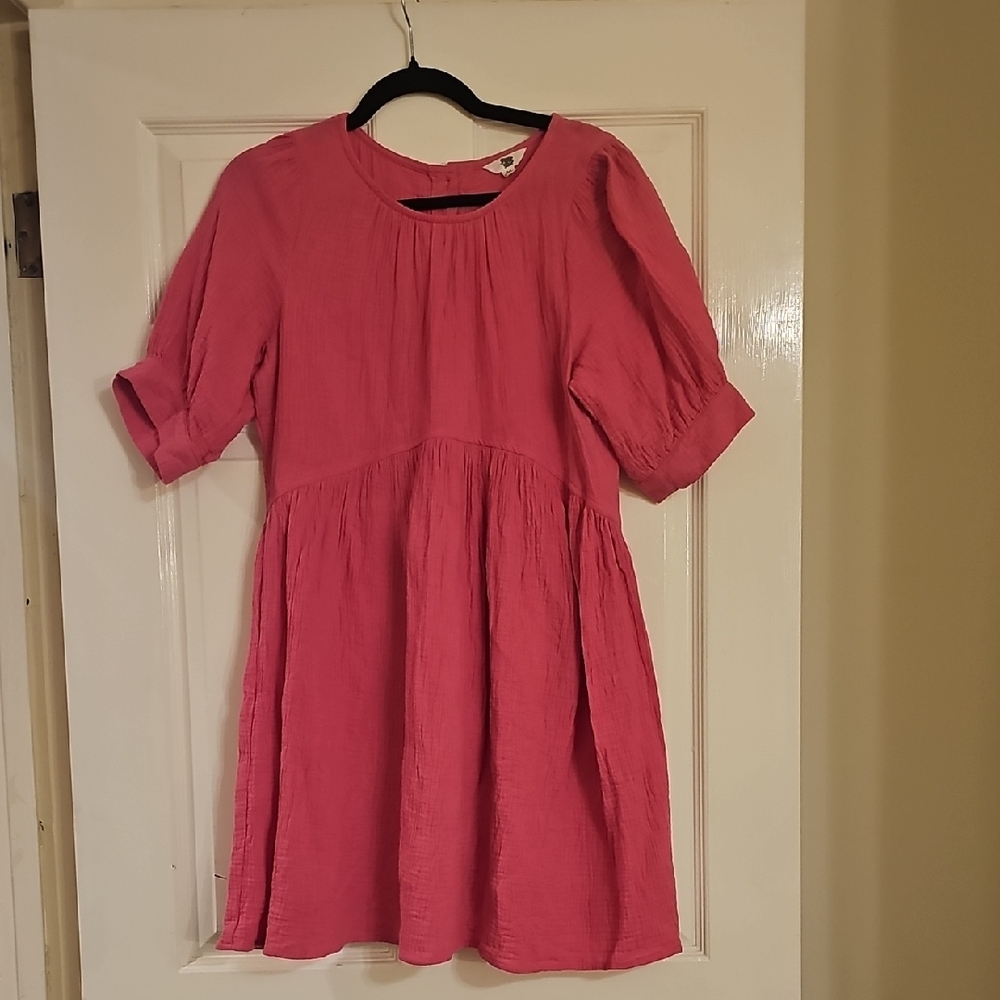 Elegant Pink Mini Dress